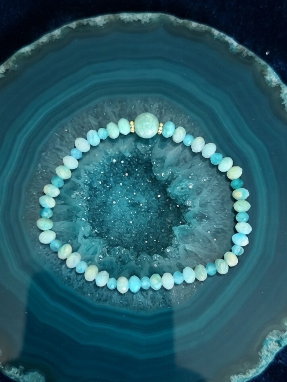 Amazonite/Jade Bracelet